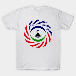 Mosotho American Multinational Patriot Flag Series T-Shirt